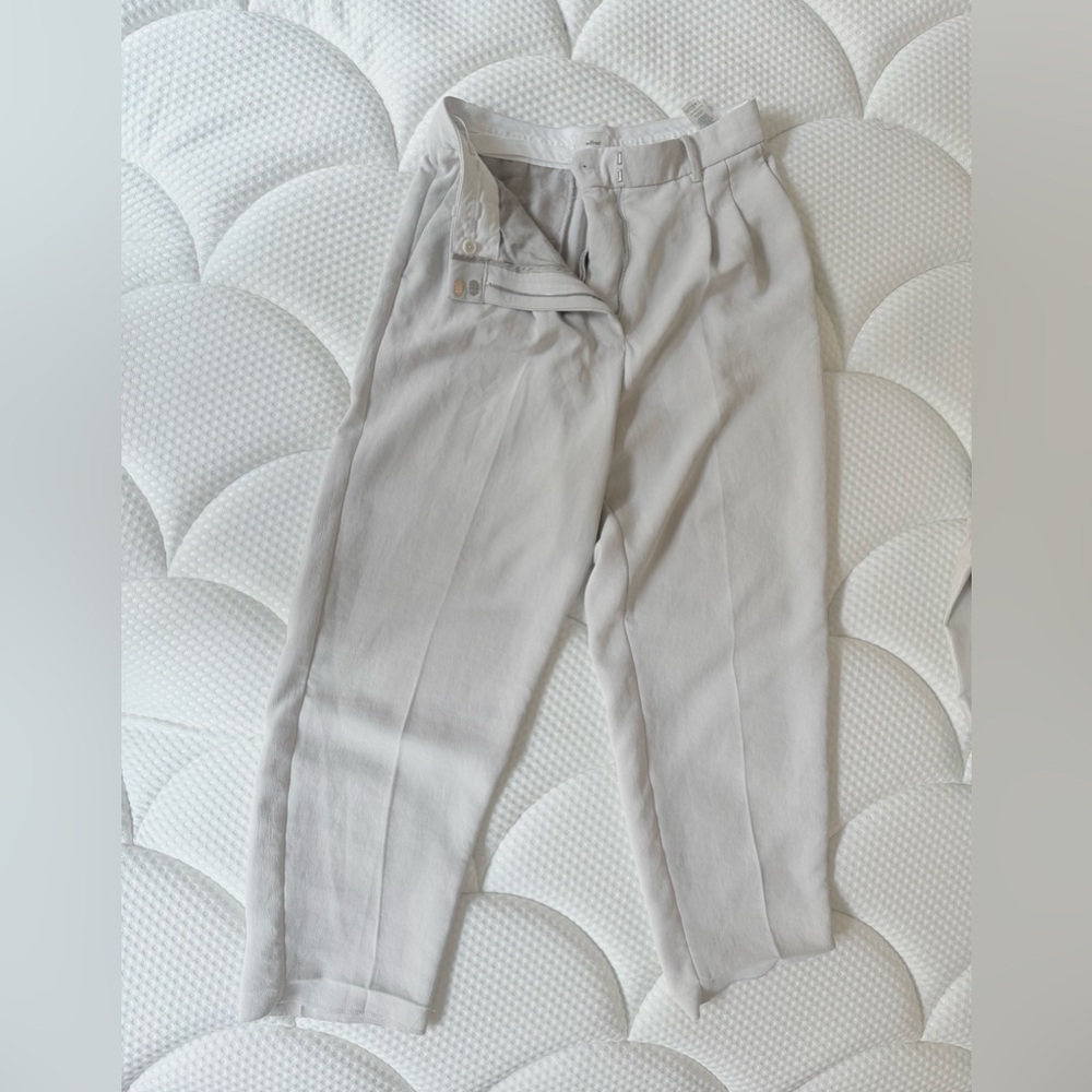 Aritzia Off White Wilfred Pants - tapered